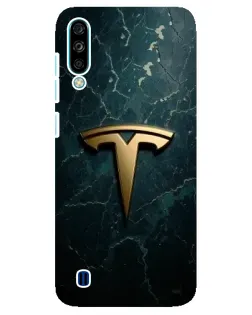 Чехол для ZTE Blade A7 (2020) с картинкой «Мраморная Tesla Gold»