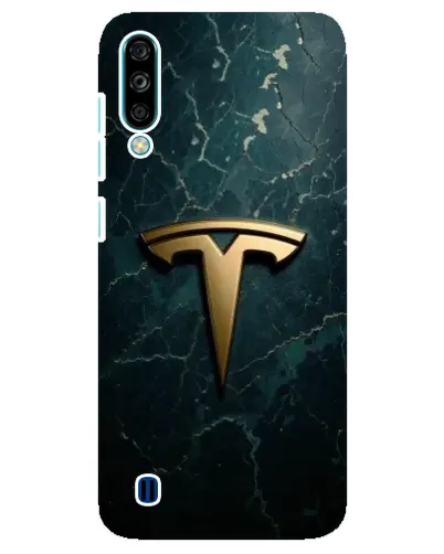 Чехол для ZTE Blade A7 (2020) с картинкой «Мраморная Tesla Gold»