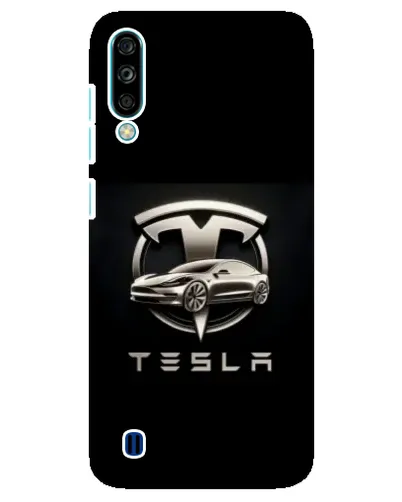 Чехол для ZTE Blade A7 (2020) с картинкой «Tesla — серебристое авто»
