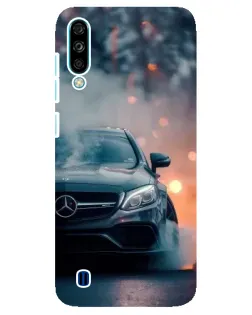 Чехол для ZTE Blade A7 (2020) с картинкой «Mercedes — ночной город»