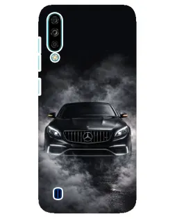 Чехол для ZTE Blade A7 (2020) с картинкой «Mercedes в дыму»