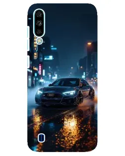 Чехол для ZTE Blade A7 (2020) с картинкой «Ночной город и Audi»