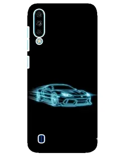 Чехол для ZTE Blade A7 (2020) с картинкой «Неоновый контур Lamborghini»