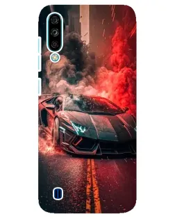 Чехол для ZTE Blade A7 (2020) с картинкой «Lamborghini красный дым»