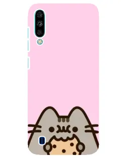 Чехол для ZTE Blade A7 (2020) с картинкой «Pusheen и печенье»