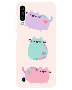 Чехол для ZTE Blade A7 (2020) с картинкой «Pusheen трио»
