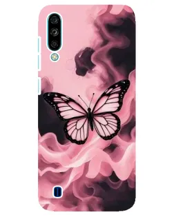 Чехол для ZTE Blade A7 (2020) с картинкой «Бабочка в дыму»