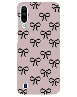 Чехол для ZTE Blade A7 (2020) с картинкой «Черные бантики»