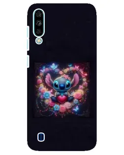 Чехол для ZTE Blade A7 (2020) с картинкой «Stitch в цветах»