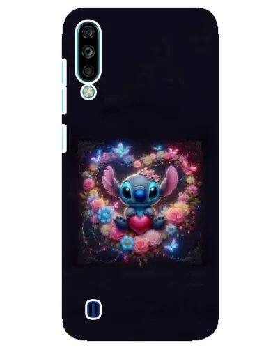 Чехол для ZTE Blade A7 (2020) с картинкой «Stitch в цветах»