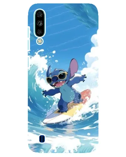 Чехол для ZTE Blade A7 (2020) с картинкой «Стич на волне»