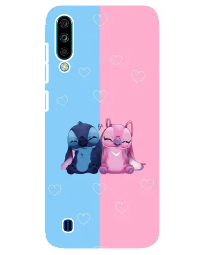 Чехол для ZTE Blade A7 (2020) с картинкой «Stitch и Angel Love»