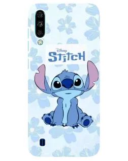 Чехол для ZTE Blade A7 (2020) с картинкой «Stitch среди цветов»