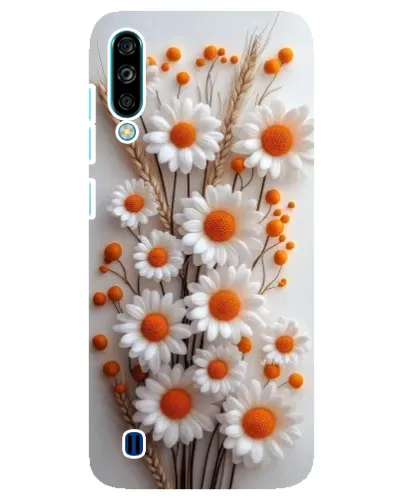 Чехол для ZTE Blade A7 (2020) с картинкой «Белые сухоцветы»