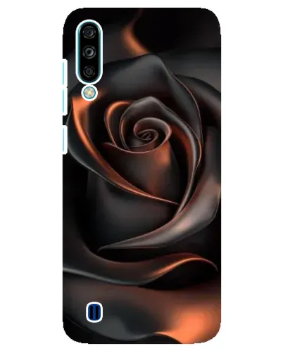 Чехол для ZTE Blade A7 (2020) с картинкой «Шелковая черная роза»