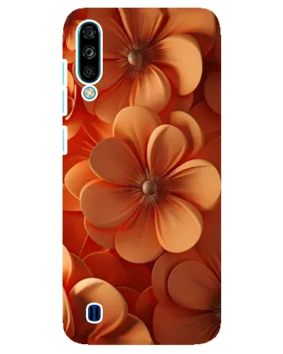 Чехол для ZTE Blade A7 (2020) с картинкой «Оранжевый макро цветок»