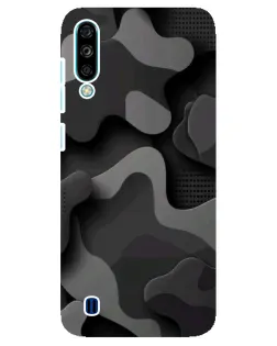 Чехол для ZTE Blade A7 (2020) с картинкой «Темный абстрактный камуфляж»