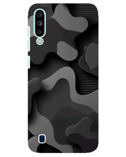 Чехол для ZTE Blade A7 (2020) с картинкой «Темный абстрактный камуфляж»