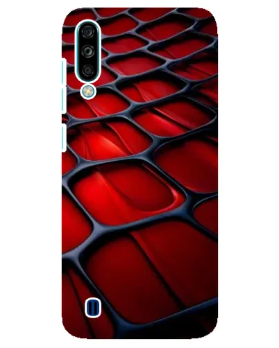Чехол для ZTE Blade A7 (2020) с картинкой «Красная глянцевая сетка»
