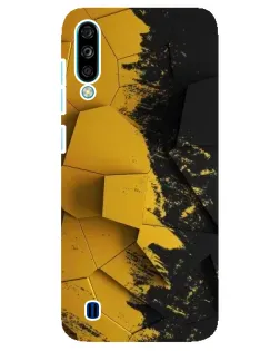 Чехол для ZTE Blade A7 (2020) с картинкой «Золотые осколки геометрии»