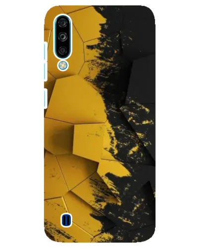 Чехол для ZTE Blade A7 (2020) с картинкой «Золотые осколки геометрии»