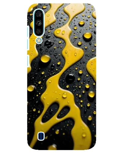 Чехол для ZTE Blade A7 (2020) с картинкой «Жидкое желтое золото»