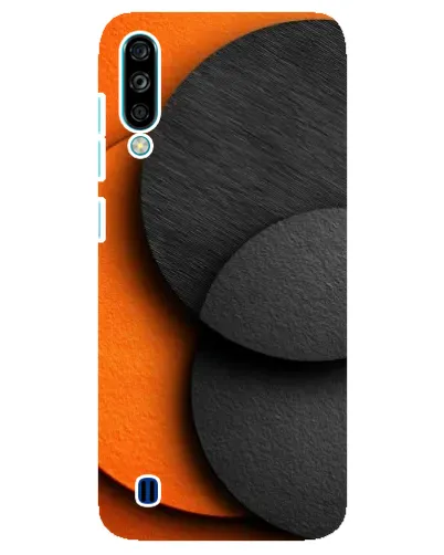 Чехол для ZTE Blade A7 (2020) с картинкой «Геометрия оранжевых кругов»