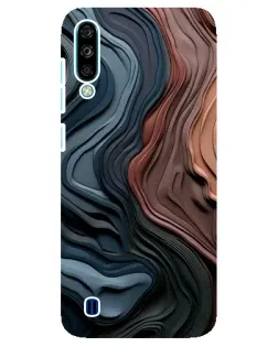 Чехол для ZTE Blade A7 (2020) с картинкой «Цветные волны каньона»