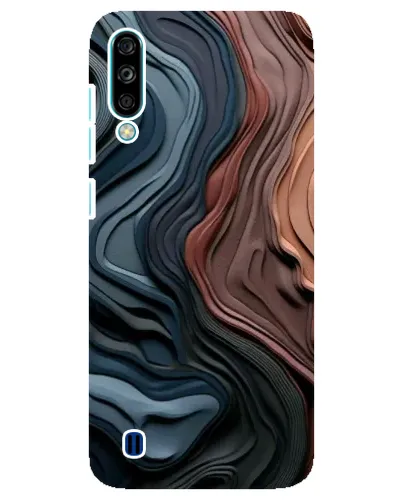 Чехол для ZTE Blade A7 (2020) с картинкой «Цветные волны каньона»