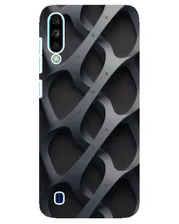 Чехол для ZTE Blade A7 (2020) с картинкой «Объемное серое плетение»