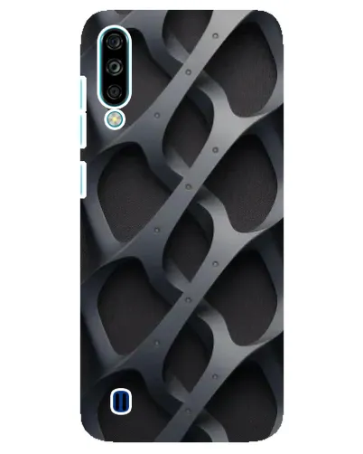 Чехол для ZTE Blade A7 (2020) с картинкой «Объемное серое плетение»