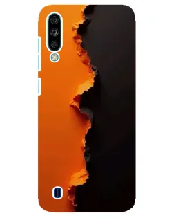 Чехол для ZTE Blade A7 (2020) с картинкой «Оранжевый разлом»