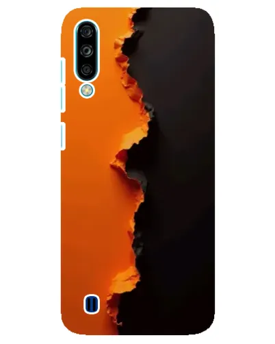 Чехол для ZTE Blade A7 (2020) с картинкой «Оранжевый разлом»