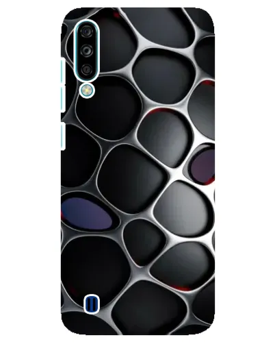 Чехол для ZTE Blade A7 (2020) с картинкой «Объемная темная решетка»