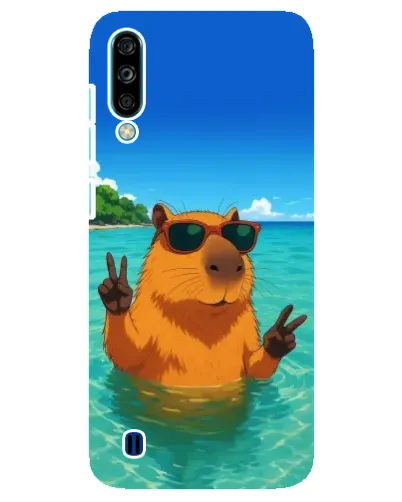 Чехол для ZTE Blade A7 (2020) с картинкой «Морская капибара»