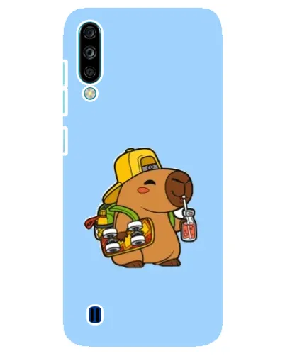 Чехол для ZTE Blade A7 (2020) с картинкой «Капибара на скейте»