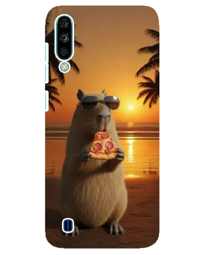Чехол для ZTE Blade A7 (2020) с картинкой «Капибара с пиццей»