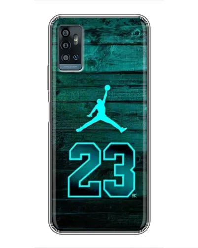Чехол для ZTE Blade A71 с картинкой «Jordan Cyan 23»