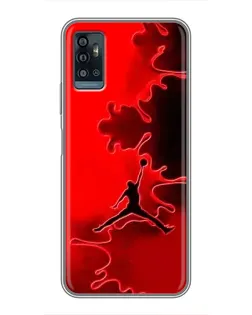 Чехол для ZTE Blade A71 с картинкой «Jordan Red Smoke»