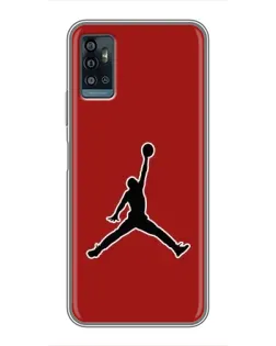 Чехол для ZTE Blade A71 с картинкой «Jordan Red Back»