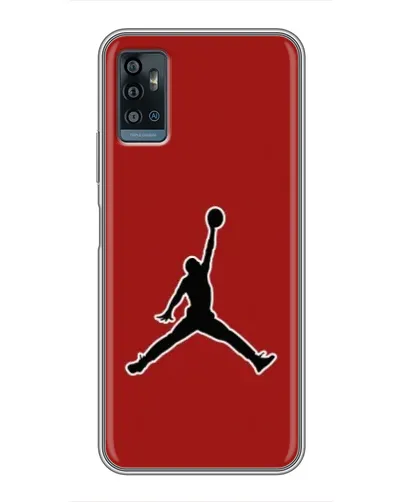Чехол для ZTE Blade A71 с картинкой «Jordan Red Back»