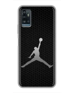 Чехол для ZTE Blade A71 с картинкой «Jordan Dark Carbon»