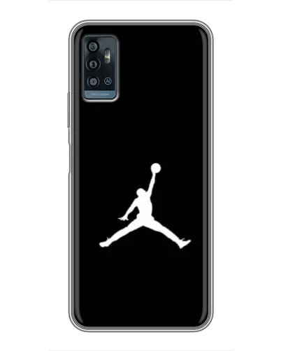Чехол для ZTE Blade A71 с картинкой «Jordan Silhouette»