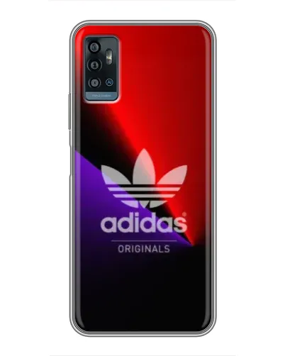 Чехол для ZTE Blade A71 с картинкой «Adidas Red Neon»