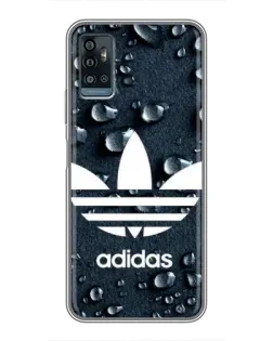 Чехол для ZTE Blade A71 с картинкой «Adidas Trefoil Blue»