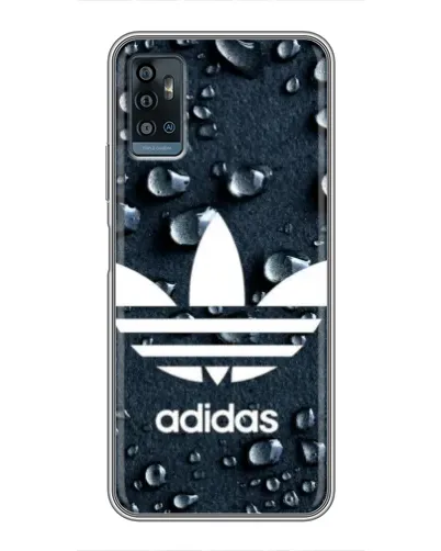 Чехол для ZTE Blade A71 с картинкой «Adidas Trefoil Blue»