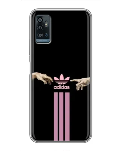 Чехол для ZTE Blade A71 с картинкой «Adidas Hands»