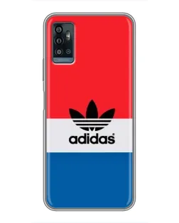 Чехол для ZTE Blade A71 с картинкой «Ретро блоки Adidas»