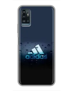 Чехол для ZTE Blade A71 с картинкой «Adidas Water Drops»