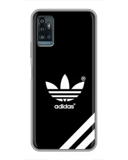Чехол для ZTE Blade A71 с картинкой «Adidas с диагональными полосами»